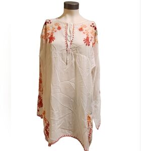 Johnny Was Floral Embroidered Women's Top